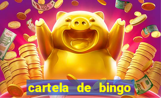 cartela de bingo cha de panela